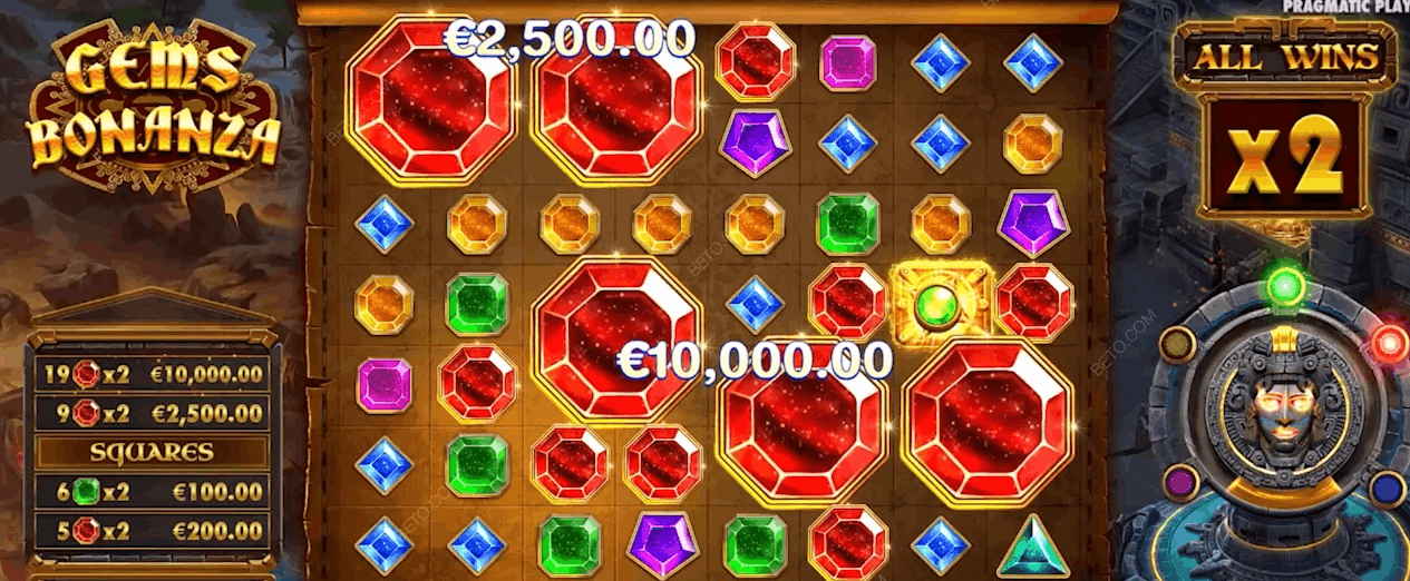 Gems Bonanza — banner principal en Betano Casino